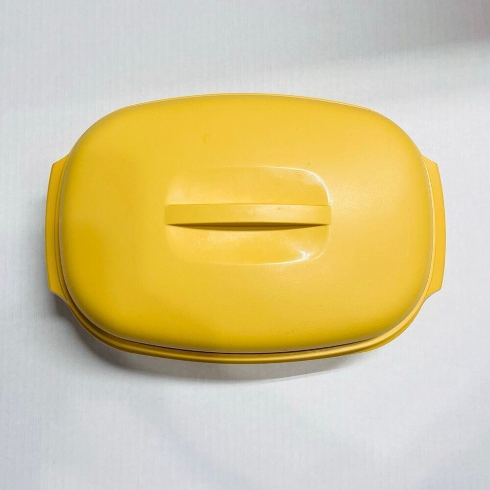 Vintage Tupperware Steamer In Harvest Gold 6 Cup